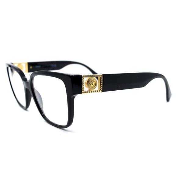 NEW VERSACE VE3329B GB1 BLACK AUTHENTIC EYEGLASSES FRAME - Picture 14 of 16